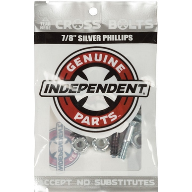 independent bolts genuine parts cross (blk/silver) phillips 7/8
