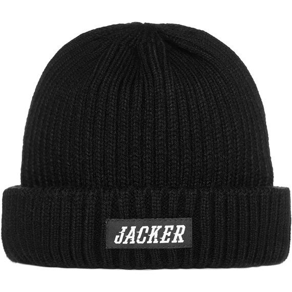 jacker beanie short logo team (black)