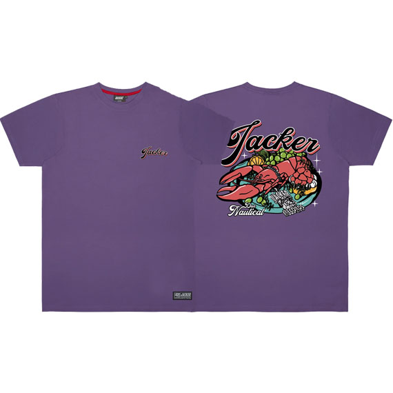 jacker tee shirt lobster service (purple)