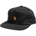 krooked cap snapback unstructured shmoo (black/orange)
