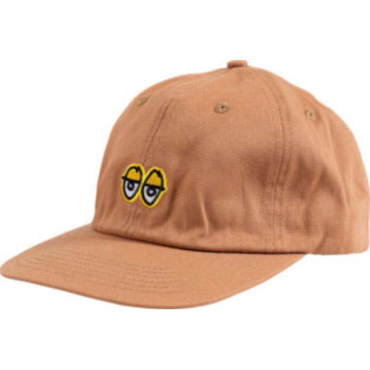 krooked cap strapback eyes (tan/gold)