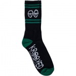 krooked socks eyes (black-green-white)