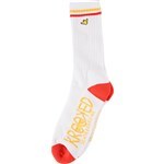 krooked socks og bird (white/red/yellow)