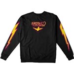 krooked sweatshirt crew bird lightening sleeve (black)