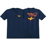 krooked tee shirt bird lightening (navy)