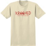 krooked tee shirt krooked eyes (cream)