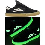lakai shoes kids cambridge (black/glow/suede)