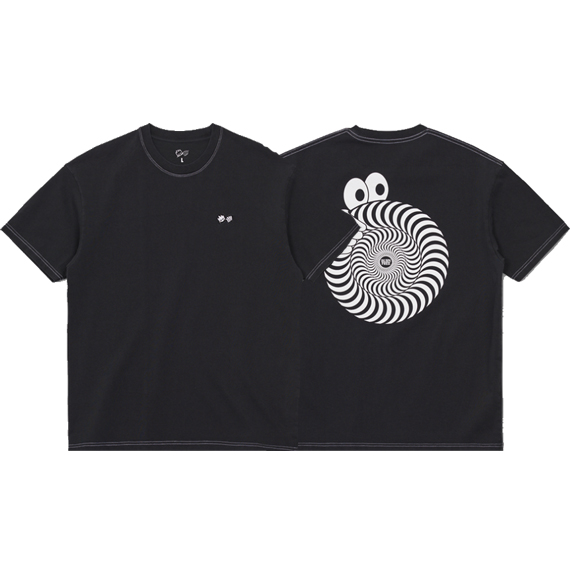 last resort ab tee shirt spitfire swirl (washed black)