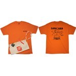 lowcard tee shirt pocket frankenstein construction (orange)