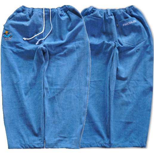 macba life pants televisi star denim baggy (ocean blue)