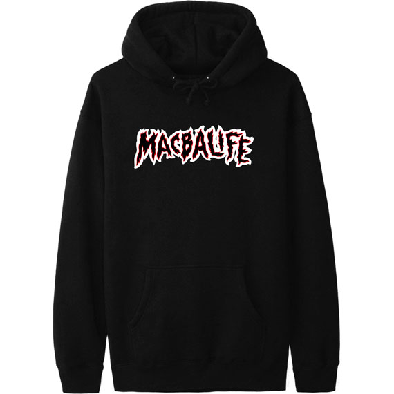 macba life sweatshirt hood hot logo (black)