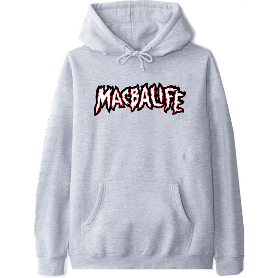 macba life sweatshirt hood hot logo (gray)