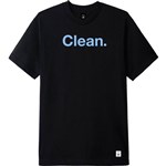 macba life tee shirt clean logo (black/light blue)