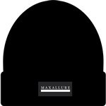 maxallure beanie logo patch (black)