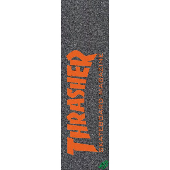 mob grip griptape sheet feuille thrasher skate mag (orange)