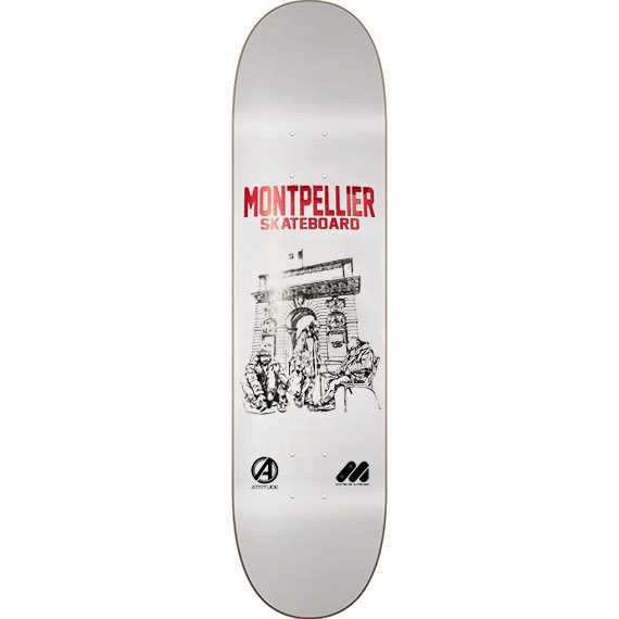 montpellier skateboard board cloben jerome romain 8.25