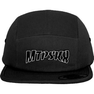 montpellier skateboard cap 5 panel mtpsk8 (black)