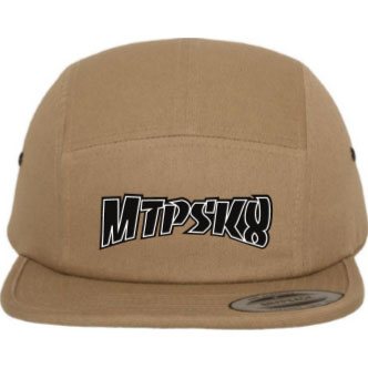 montpellier skateboard cap 5 panel mtpsk8 (camel)