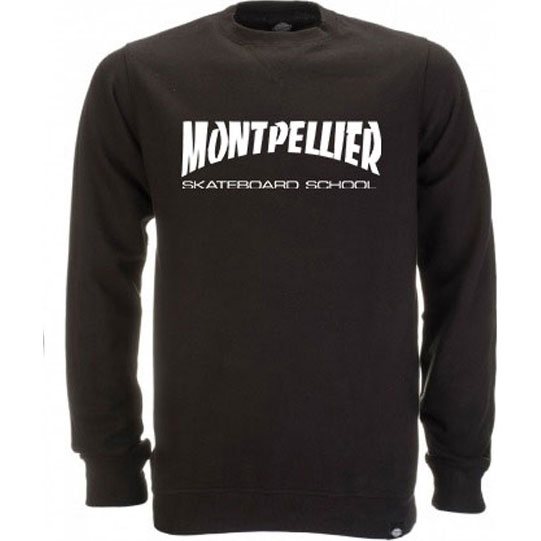 montpellier skateboard sweatshirt dickies crew (black)