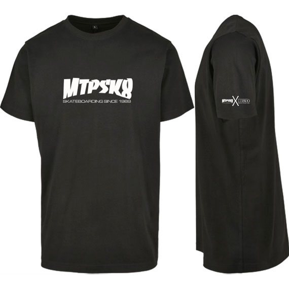 montpellier skateboard tee shirt bud mtpsk8 (black)