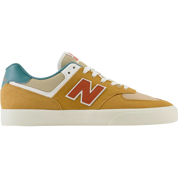 nb numeric shoes nm574 vulc (tan/teal)