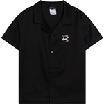 nike sb shirt kids short sleeves dry fit bowling (black)