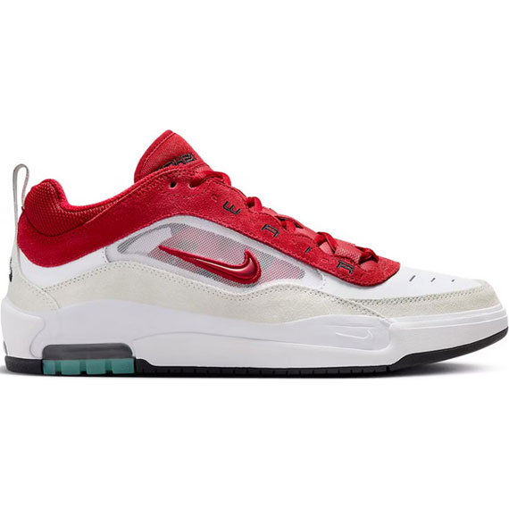 nike sb shoes air max ishod (white/varsity red/summit white)