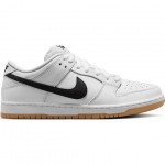 nike sb shoes dunk low pro iso (white/black/white/gum)