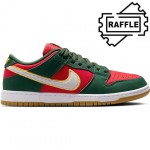nike sb shoes dunk low premium seattle supersonics raffle