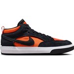 nike sb shoes react leo (black/orange/electro orange)