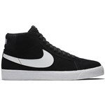 nike sb shoes zoom blazer mid (black/white)