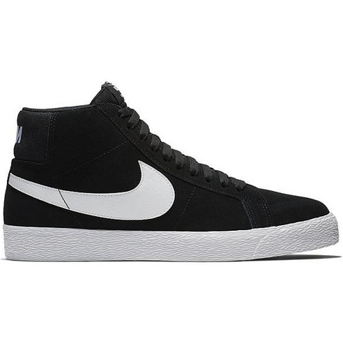 nike sb shoes zoom blazer mid (black/white)