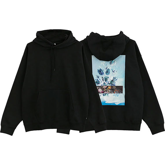 nike sb sweatshirt hood fleece dstrtd glmr gfx (black)