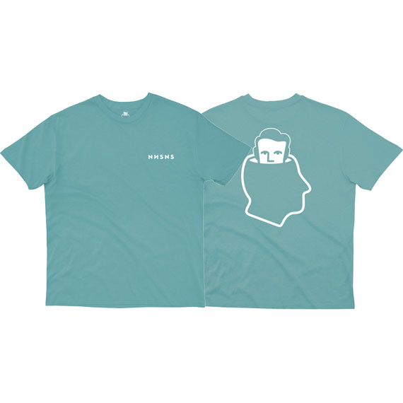 nnsns tee shirt head logo (seaweed)