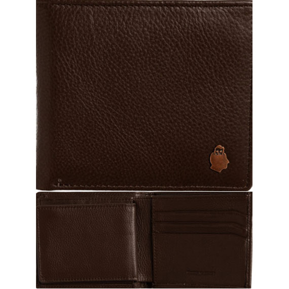 nnsns wallet leather kaching (brown)