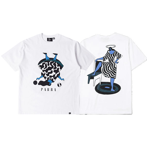 parra tee shirt no regrets (white)