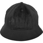 passport hat bucket bob cord patch (black)
