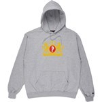 pizza sweatshirt champion hood crest (heather)