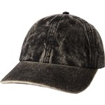 polar cap 6 panel denim stroke logo (dark acid black)