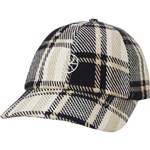 polar cap 6 panel flannel stroke logo (navy)