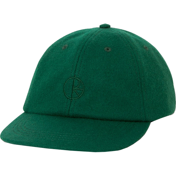 polar cap 6 panel wool tom (dark green)