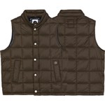 polar jacket vest lightweight puffer (brown)