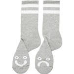polar socks happy sad (heather grey)