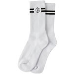 polar socks stroke logo (white)