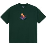 polar tee shirt dog (dark green)