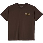 polar tee shirt earthquake logo (brown)
