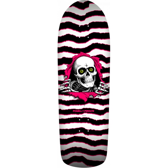 powell peralta board old school reissue ripper (white/pink) 10