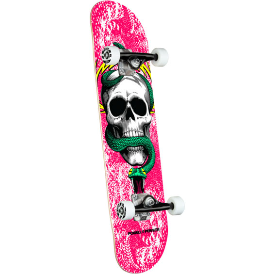 powell peralta skateboard complet skull and snake (pink) 7.75