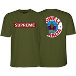 powell peralta tee shirt supreme (military green)