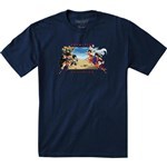 primitive tee shirt dbz battle (navy)